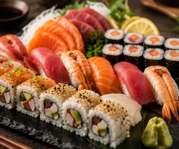 Japanese Sushi, Sashimi & Rolls