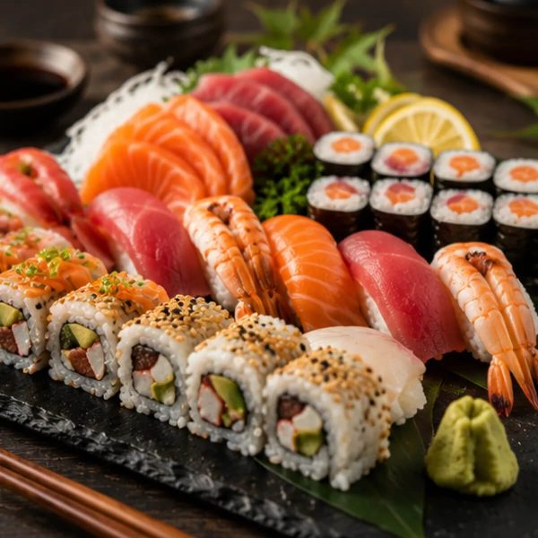 Japanese Sushi, Sashimi & Rolls