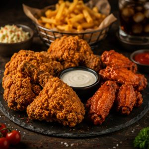 Crispy Fried Chicken & Hot Wings