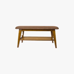 Bamboo Entryway Shoe Bench