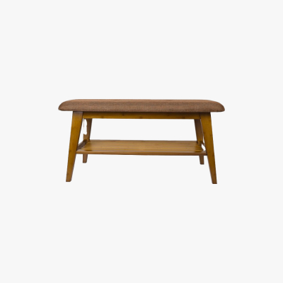 Bamboo Entryway Shoe Bench