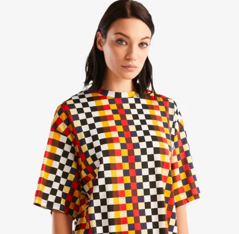 Stripe Yellow T-shirt Fir Girl