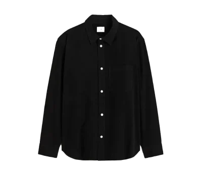 Casual Full Sleeve Black Shirt For Man