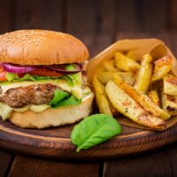 Burger with Meat