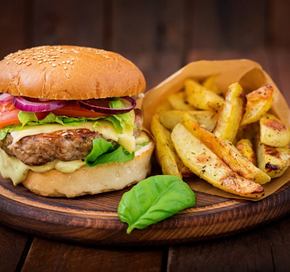 Burger with Meat
