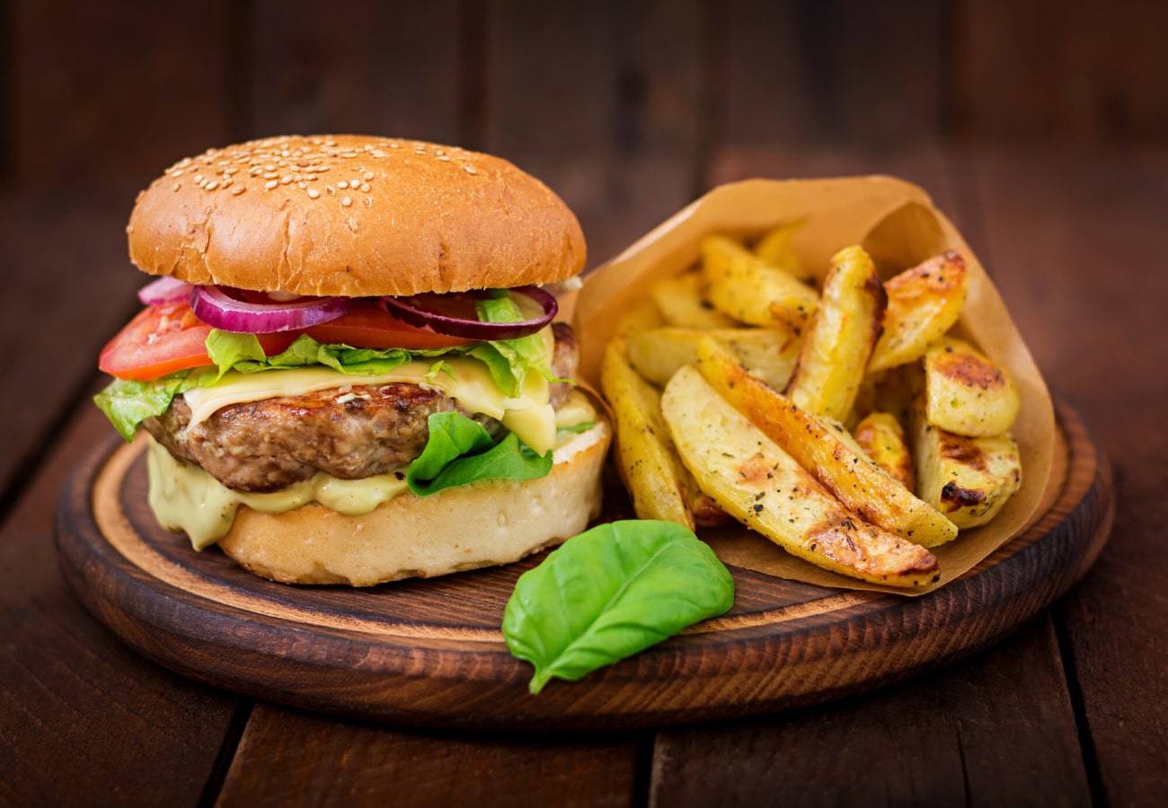 Burger with Meat