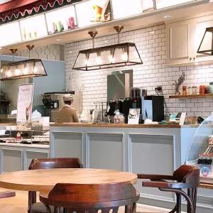 Cozy cafe with artisan coffee