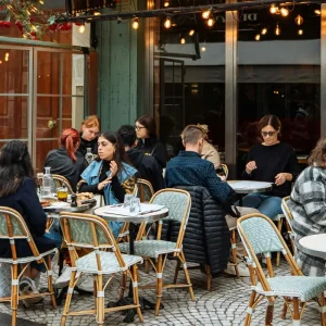 Cozy cafe with artisan coffee