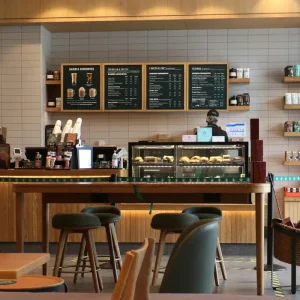 Cozy cafe with artisan coffee