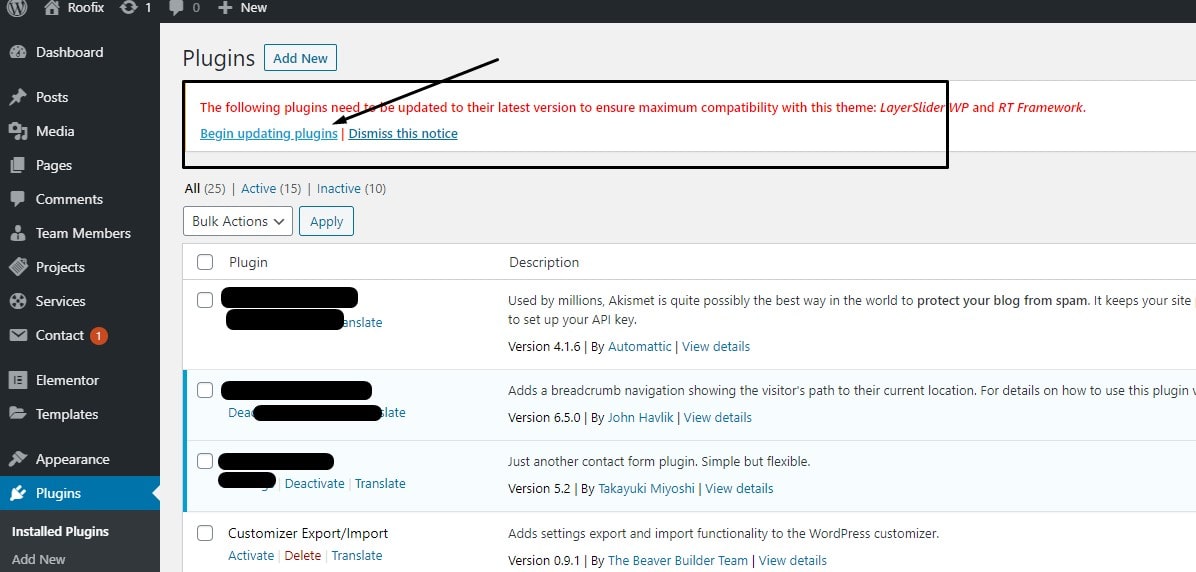 update plugin