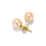 Pink Pearl Stud Earrings