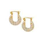 Rhinestone Gold Earrings