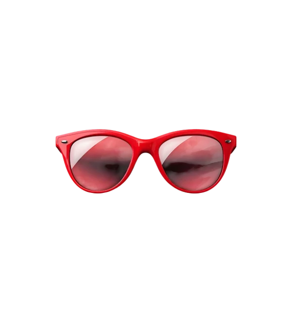 Red cat eye sunglasses