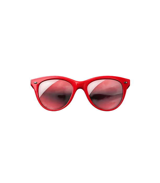 Red cat eye sunglasses