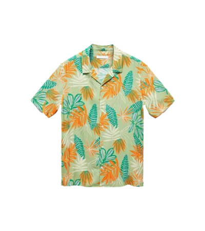 Printed fluid regular-fit shirt
