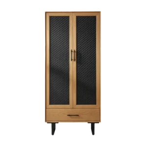 Simple and Retro Rattan Wardrobe