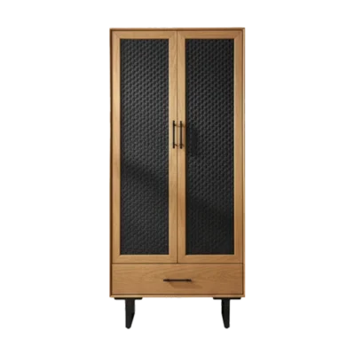 Simple and Retro Rattan Wardrobe