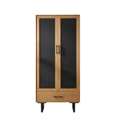 Simple and Retro Rattan Wardrobe