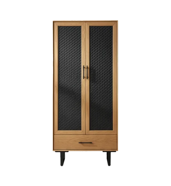 Simple and Retro Rattan Wardrobe