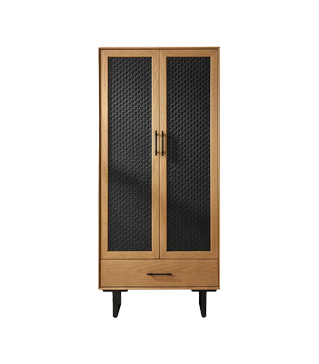 Simple and Retro Rattan Wardrobe