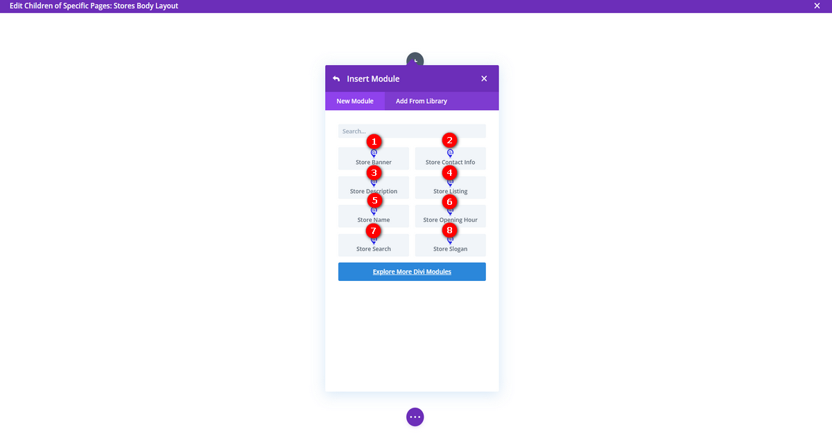 Screenshot of Classified Store Single Page Modules