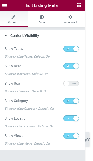Listing Meta Widget – All Classified Listing Addons