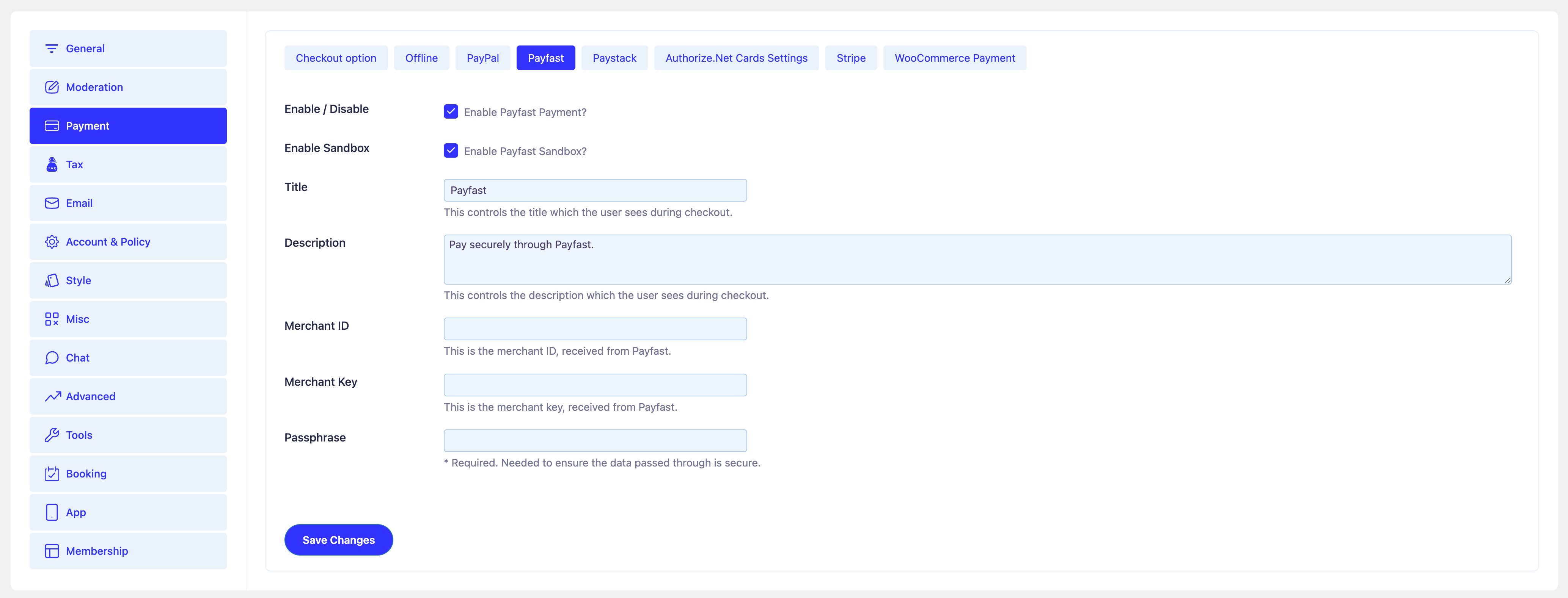 Payfast [Addon] - Classified Listing Main Documentation