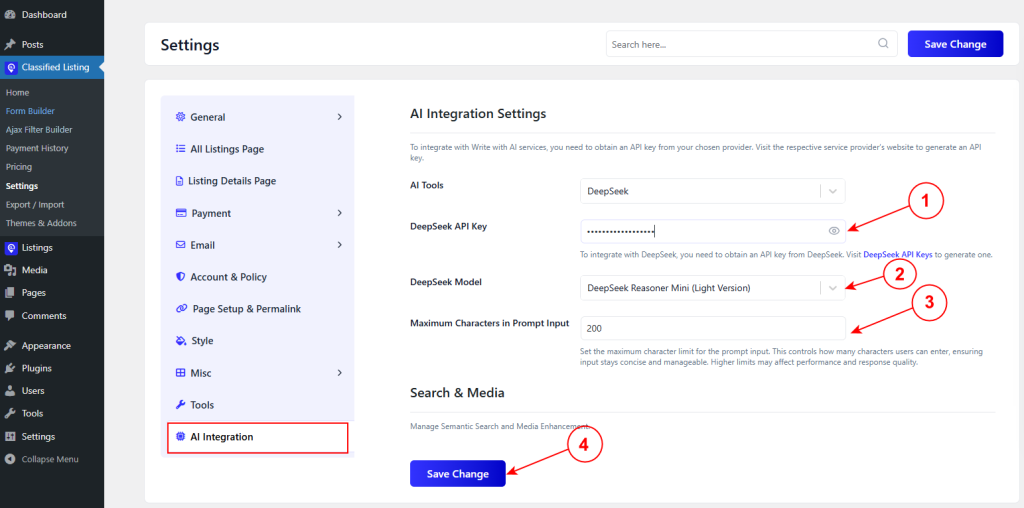 Insert DeepSeek API Key