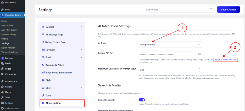 Google Gemini Integration