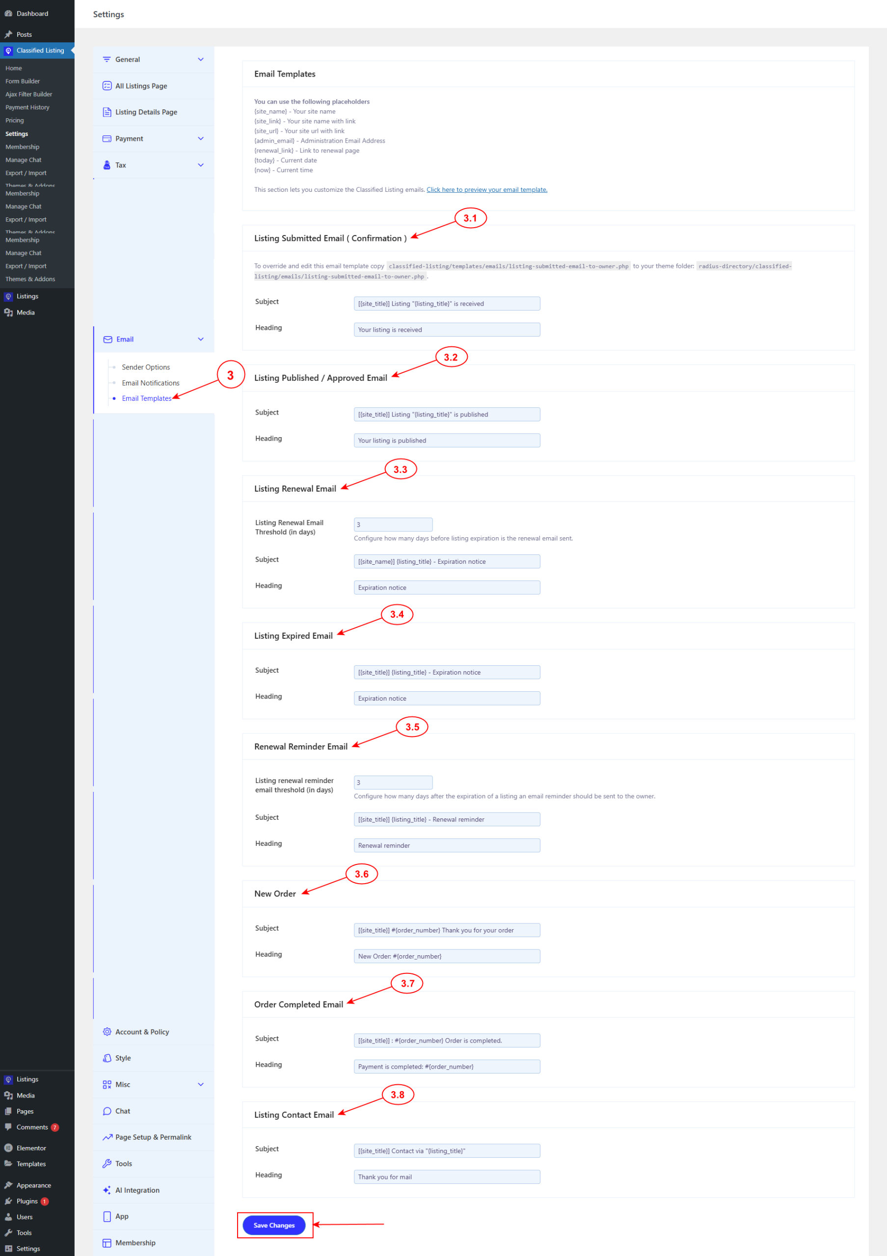 Email Notifications