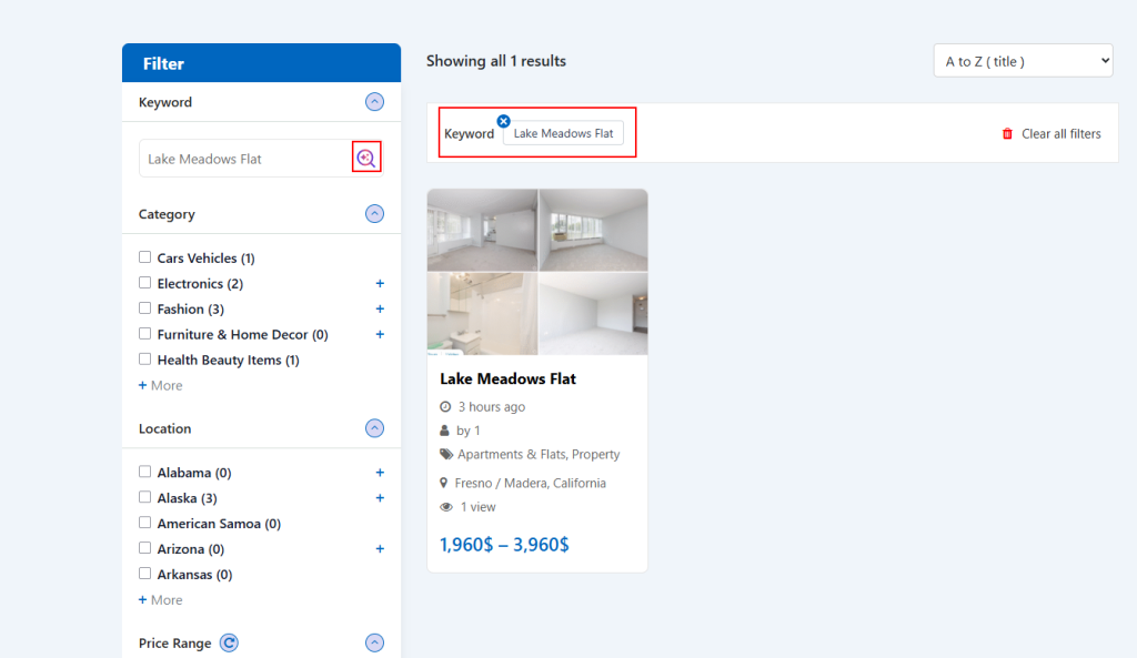 AI Semantic Search Result