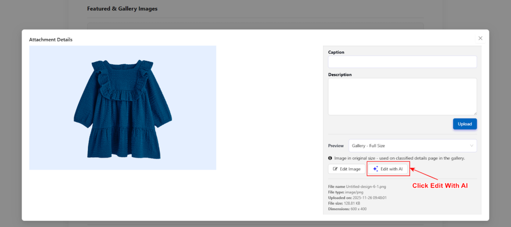 Click Edit With AI