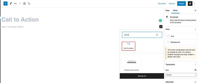 Call To Action Block – Radius Blocks – Documentation