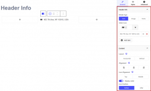 Header Info Block – Radius Blocks – Documentation