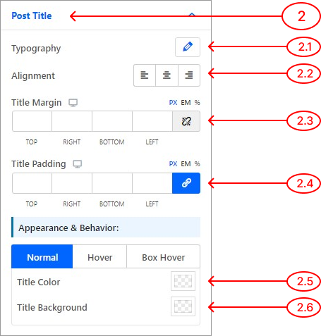 Style Tab – Post Grid Plugin for WordPress