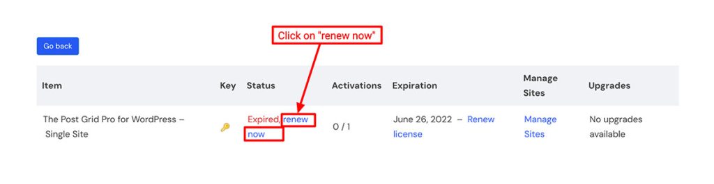 How to Renew a License – Post Grid Plugin for WordPress