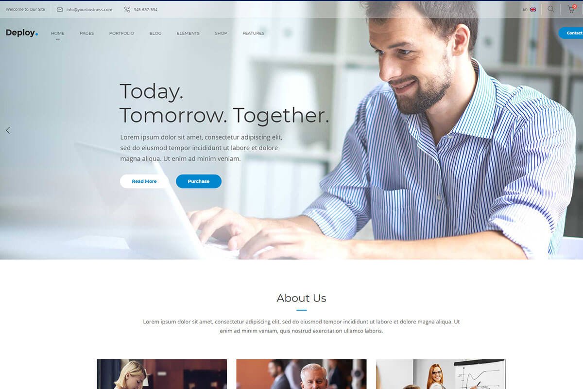 Consulting business wordpress theme