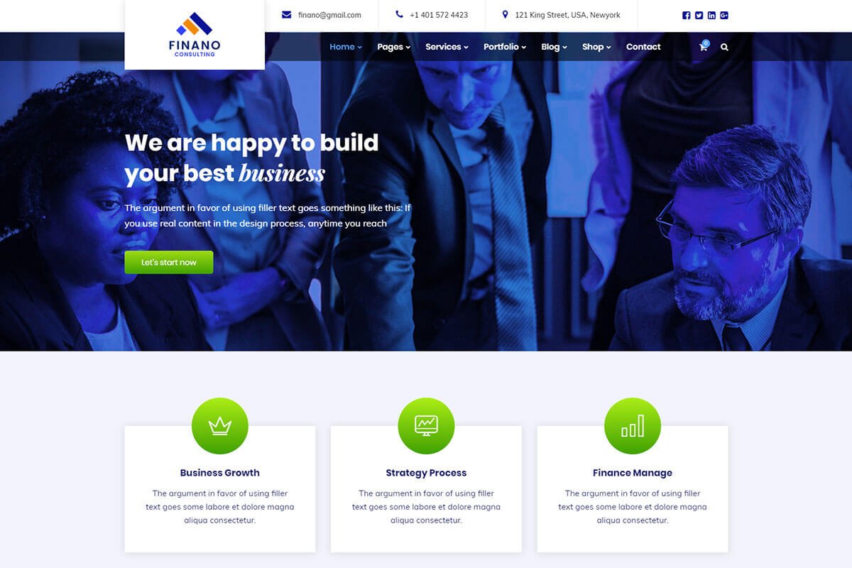 Finano is an exciting theme for consulting business