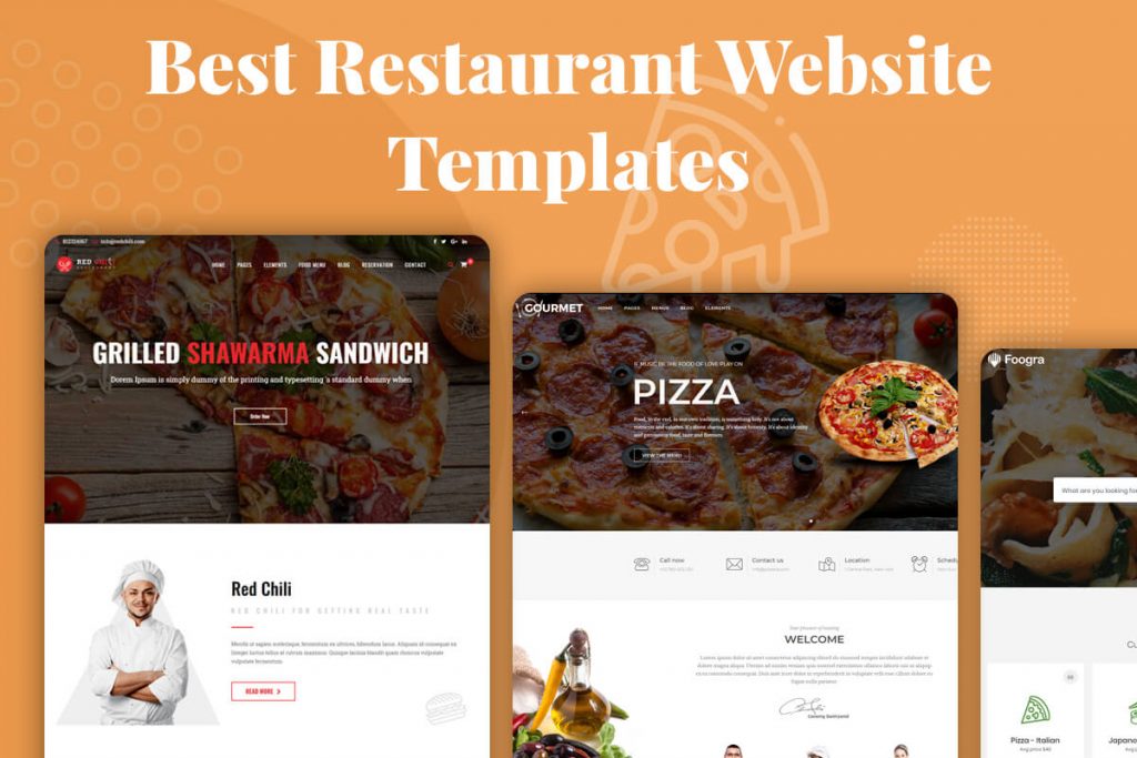 Best restaurant website templates