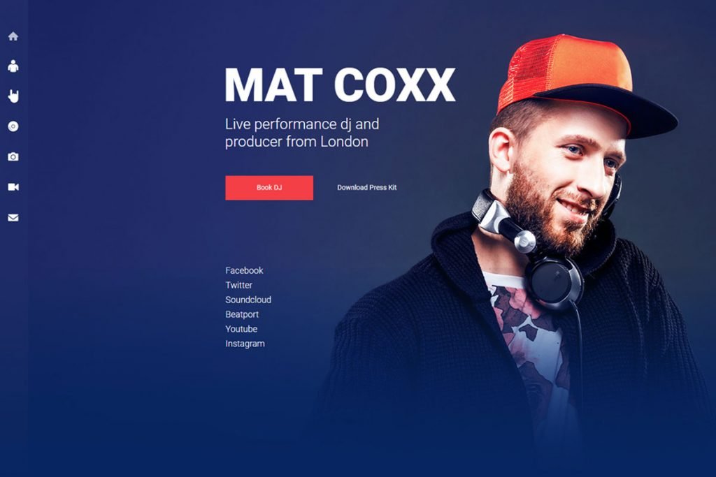 PromoDJ - Dj website template