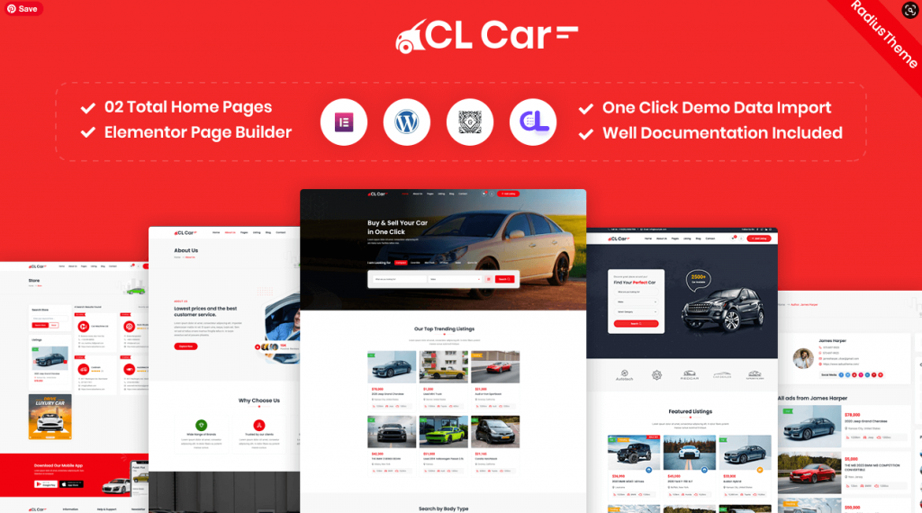 CLCar – Car Listing WordPress Theme