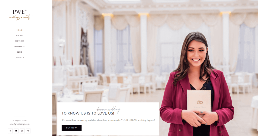 PWE - wedding website template
