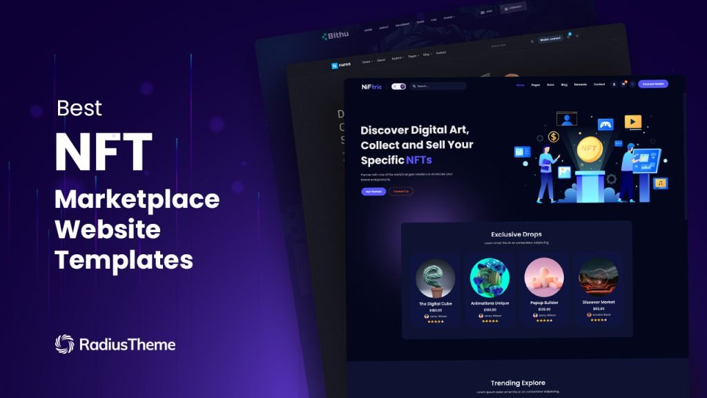 Best NFT Marketplace Website Templates