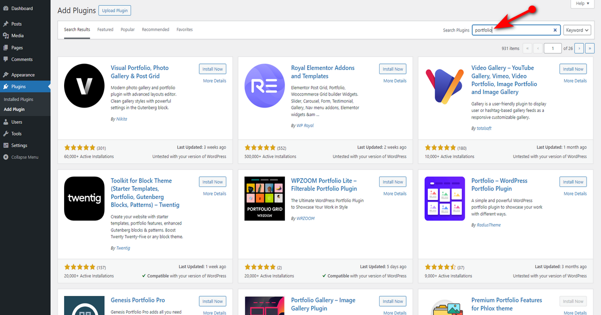 Search plugin