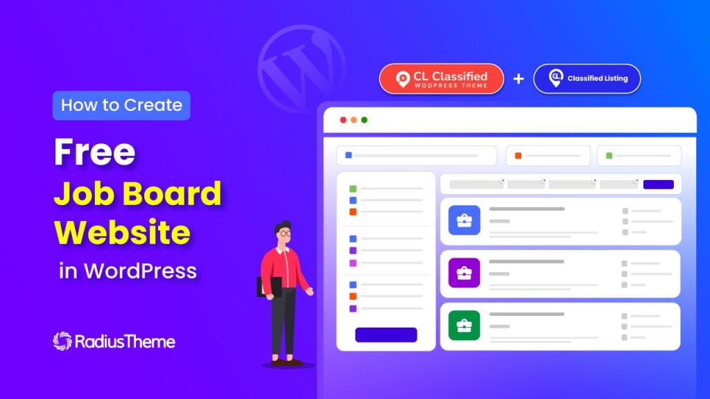 how to create free job board website