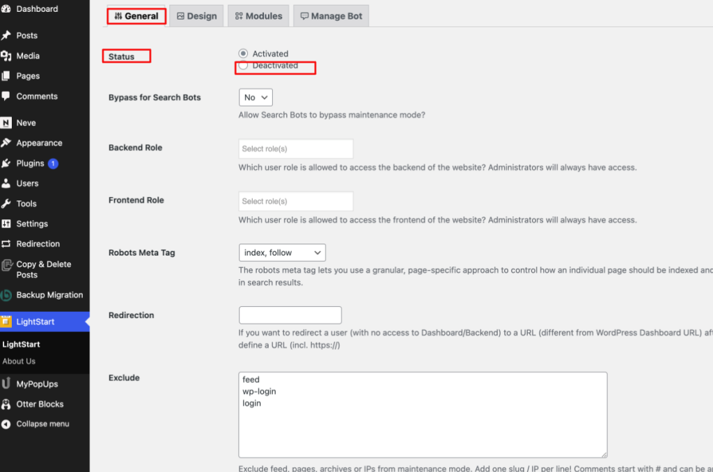 How to Disable the Maintenance Mode