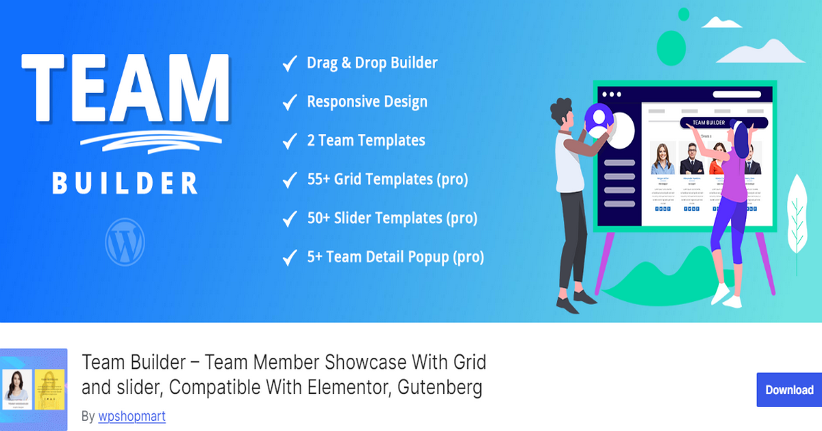 Screenshot of Team Builder