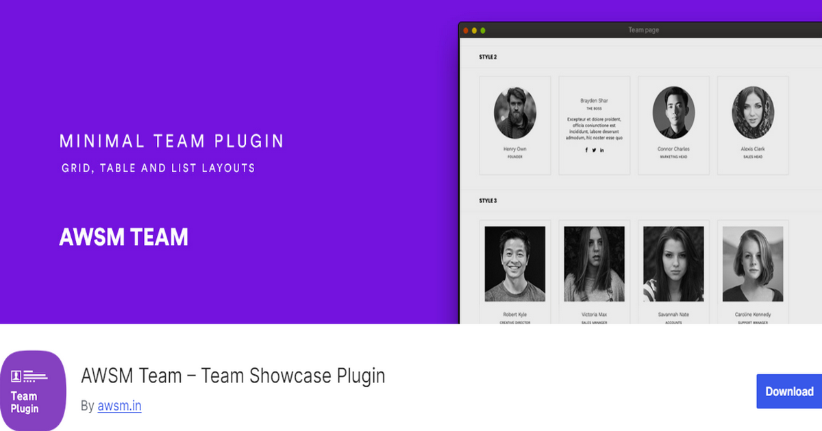 Screenshot of AWSM Team