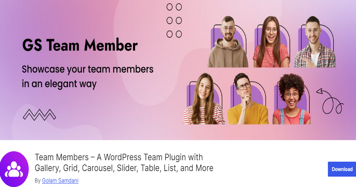 Screenshot of GS Team Members