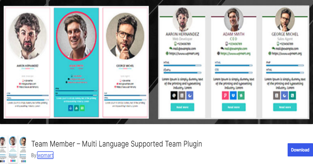 Screenshot of Team Member